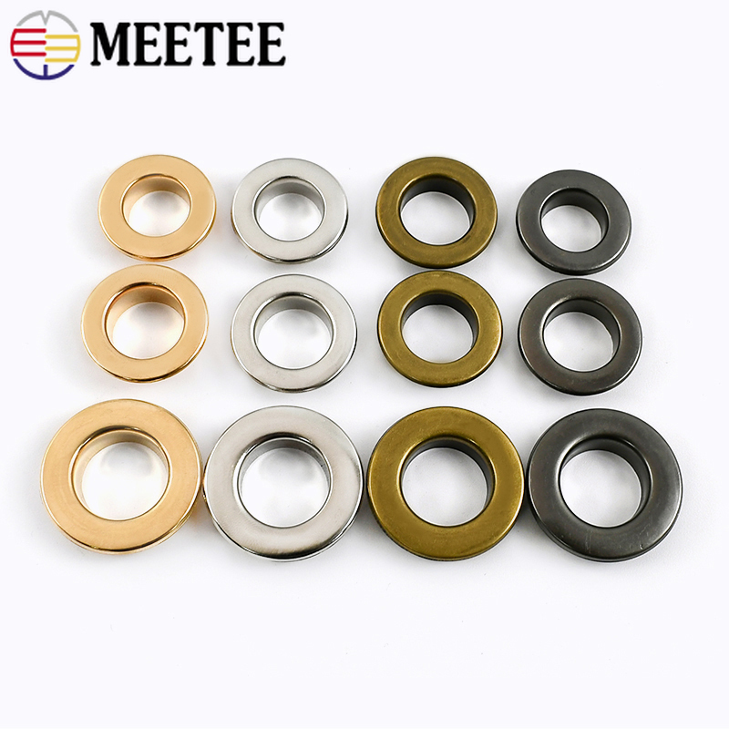 Leatherwork Diy - 50Pcs 3.5-15mm Metal Eyelet O Ring