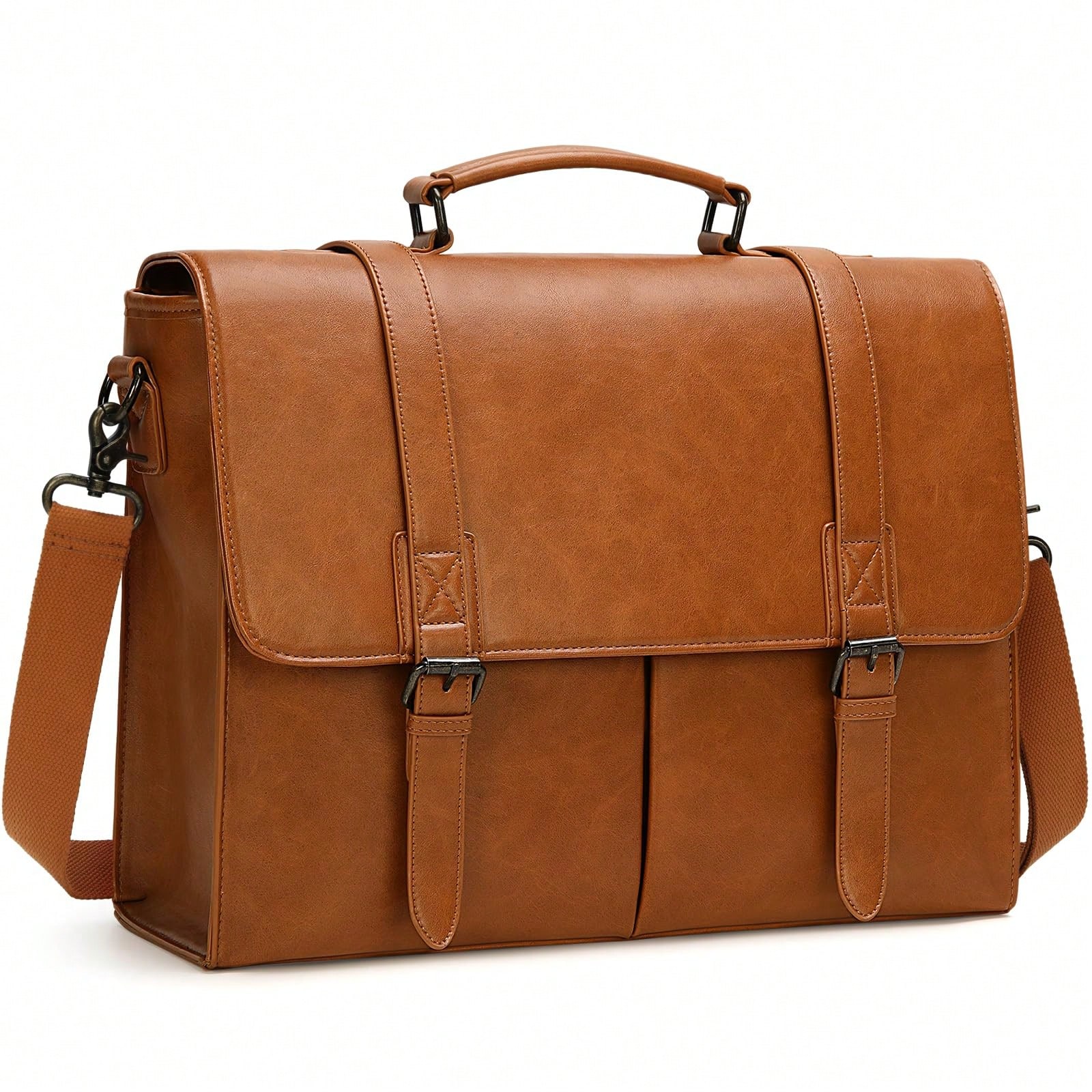 Vintage Leatherwork - Messenger Bag For Men 15.6 Inch