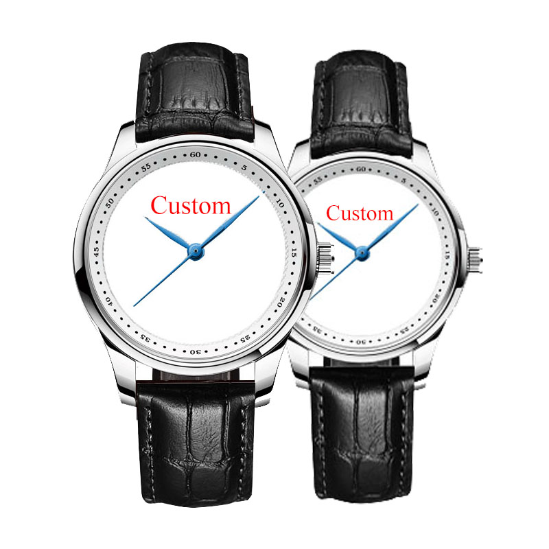 Leatherwork Drawing - Couple Watches Men Women Wristwatch Custom
