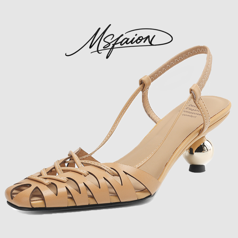 Leather Work Heels - 2026 Summer Designer High Heel Mules