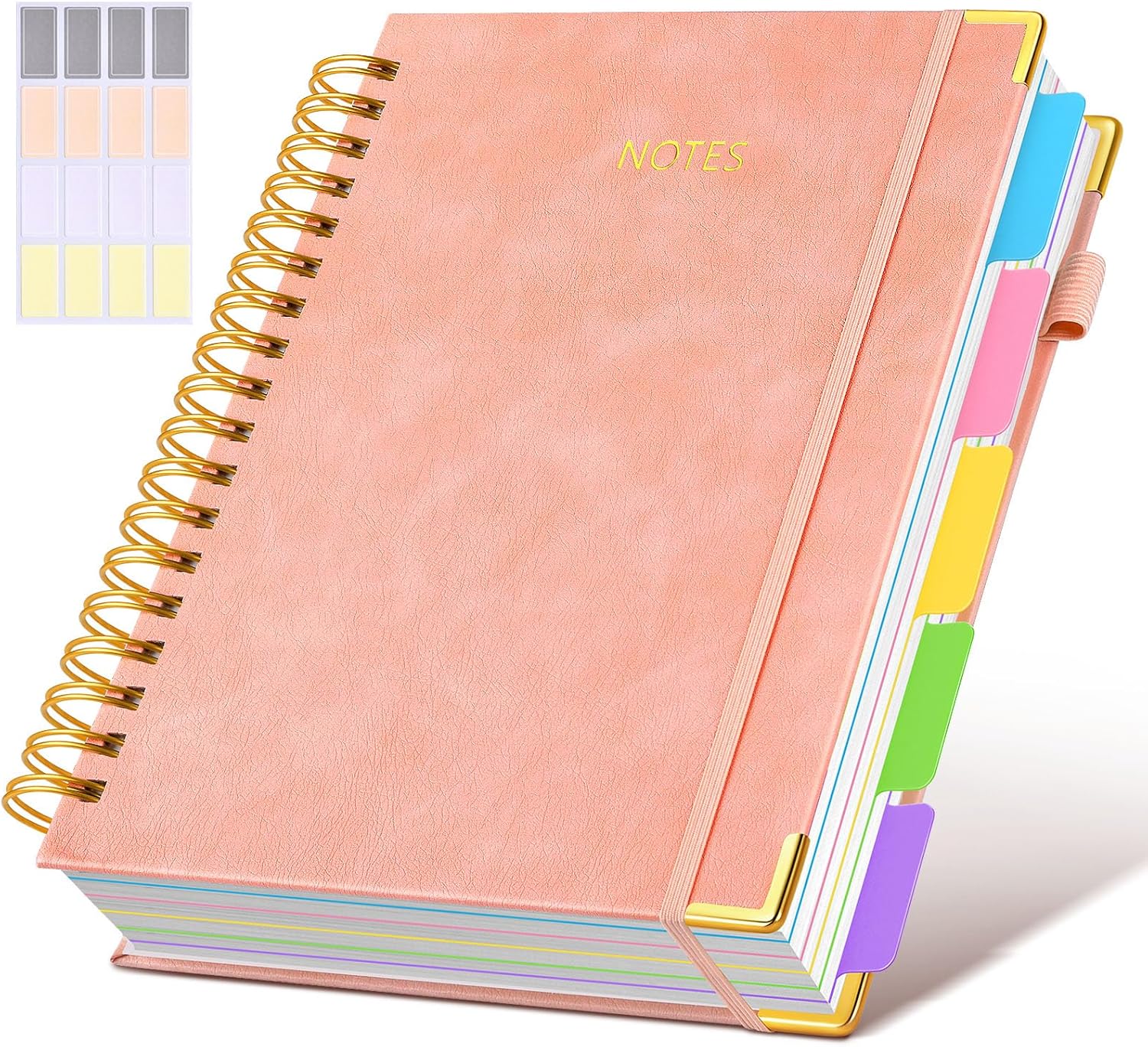 Leatherwork Journal - Leather Spiral Notebook Journal with Dividers