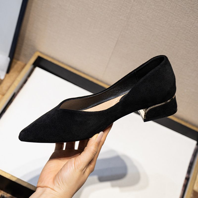 Women's Pointed Toe Simple Chu - огляд і ціна Leather Work Leather
