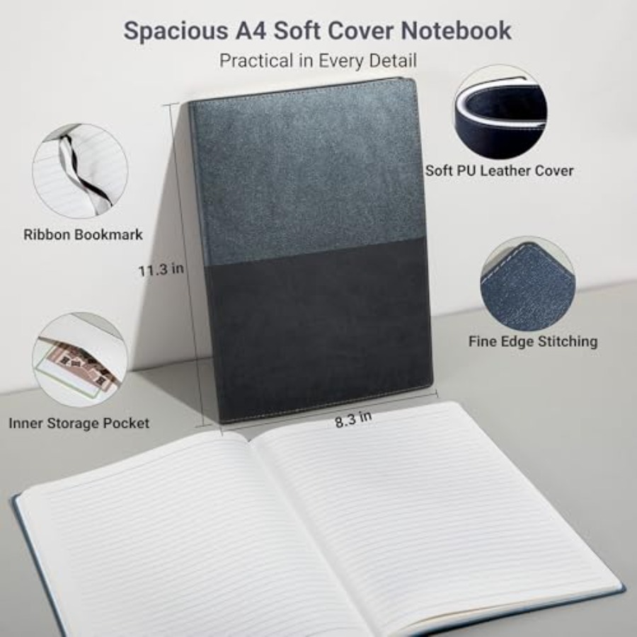 College Ruled Notebook, A4 Col - огляд і ціна Leatherwork Journal