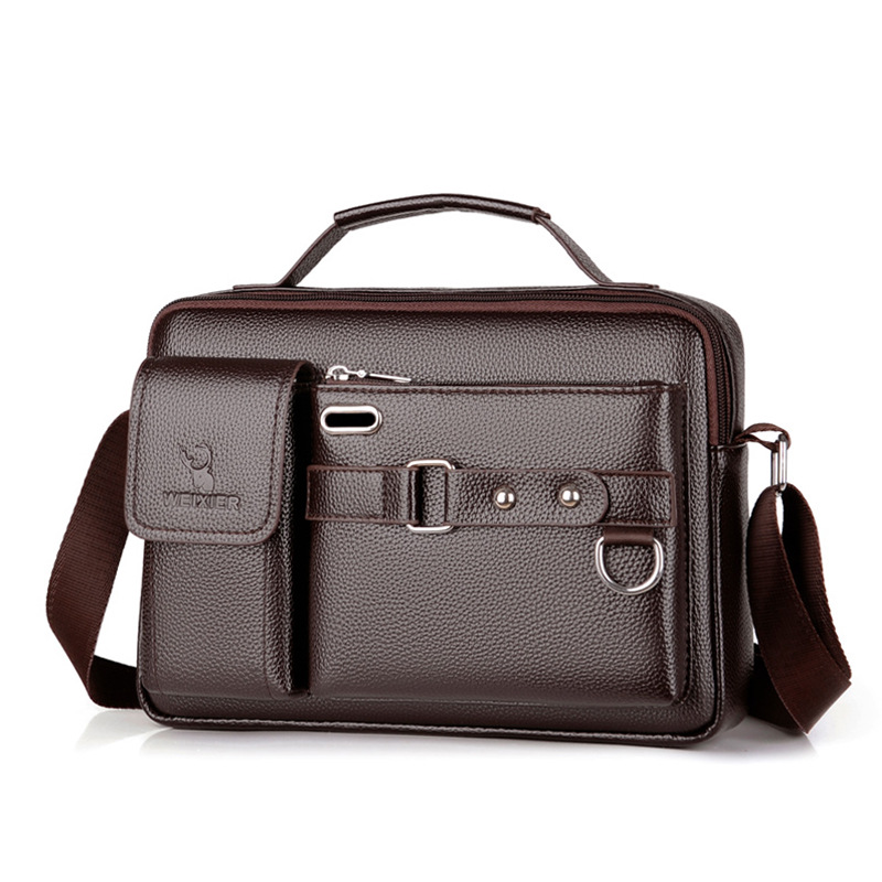 Brand Men Shoulder Bag Pu Leat - огляд і ціна Leather Work Handbag