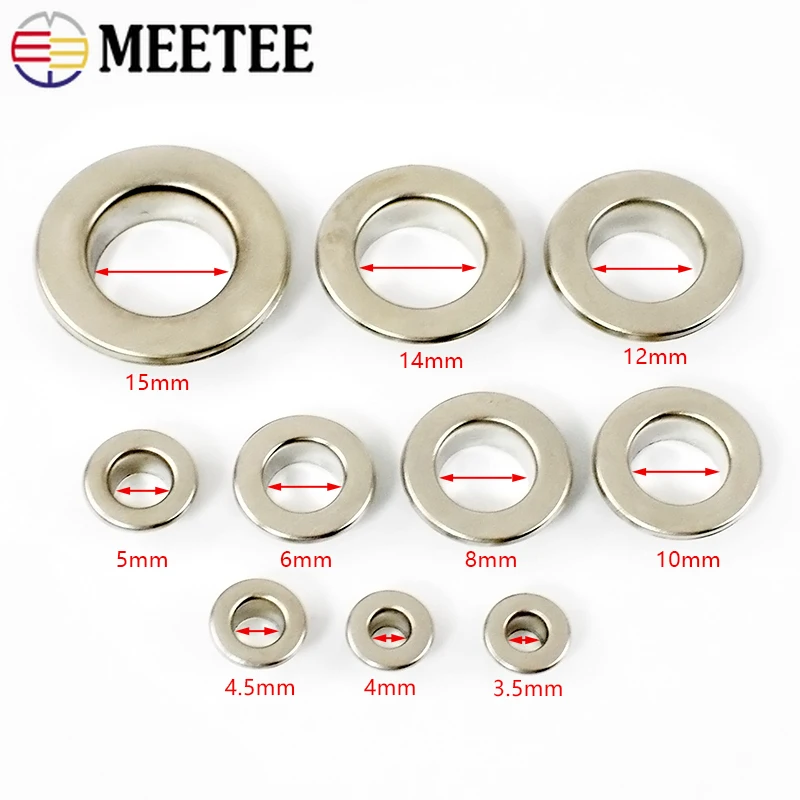 50Pcs 3.5-15mm Metal Eyelet O  - огляд і ціна Leatherwork Diy