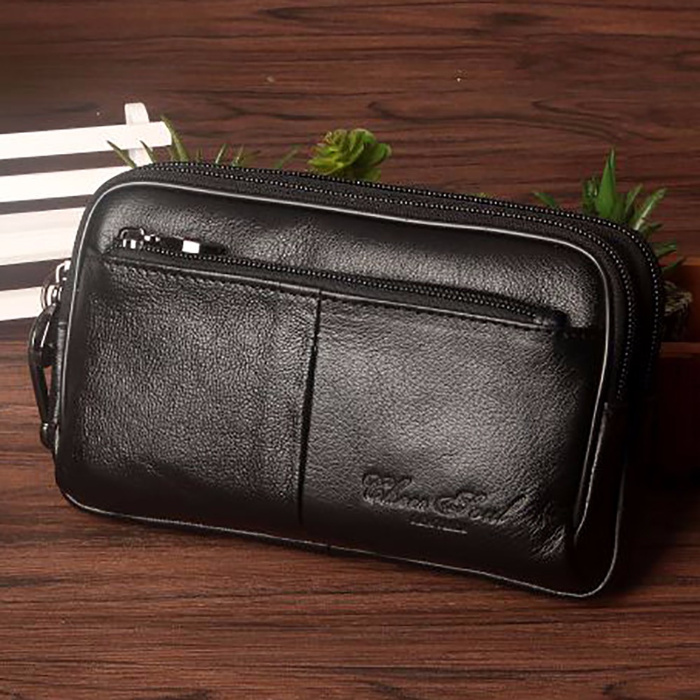 Men Clutch Waist Pack Bag Cell - огляд і ціна Leatherwork Wallet