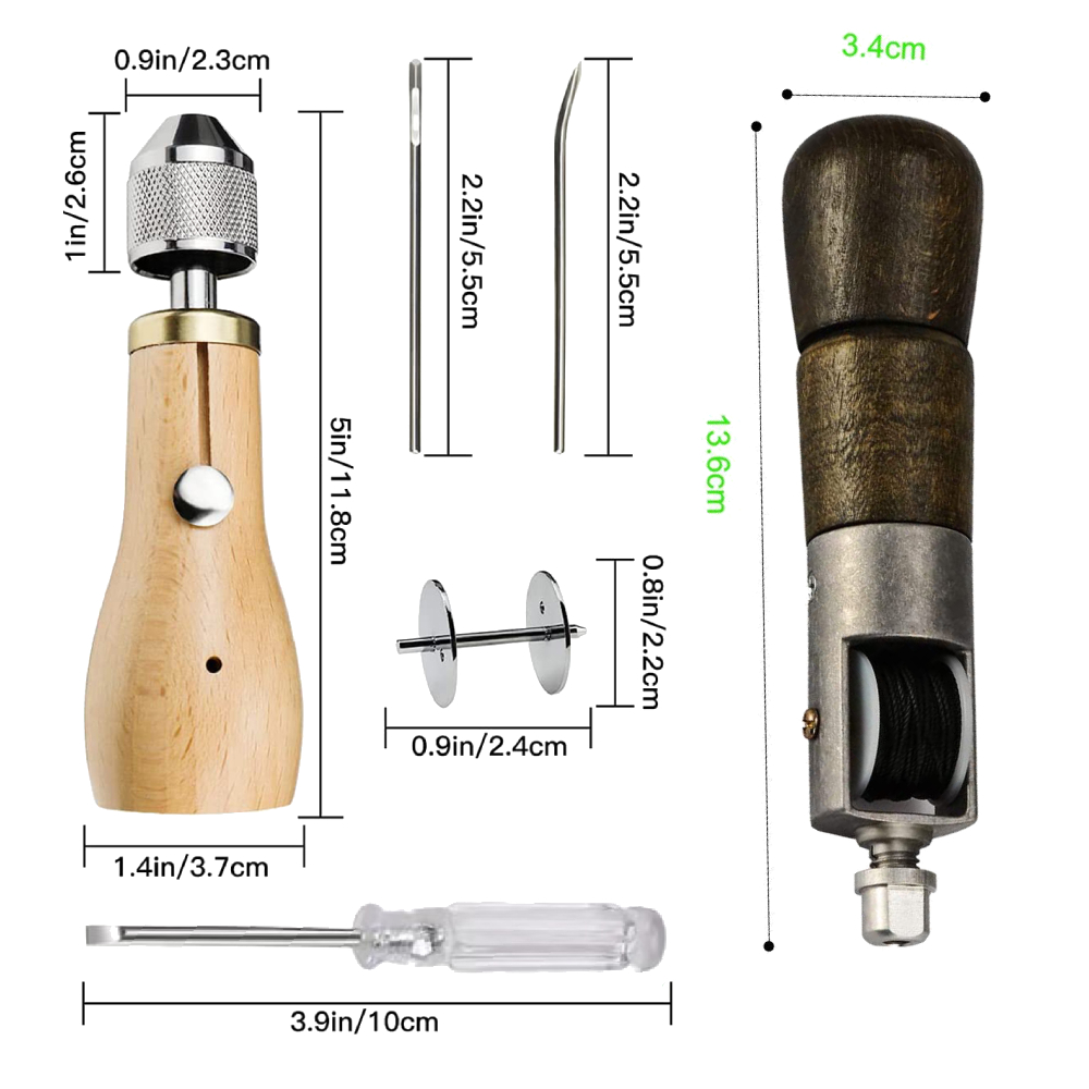 Leather Sewing Awl Thread Kit  - огляд і ціна Leatherwork Kit