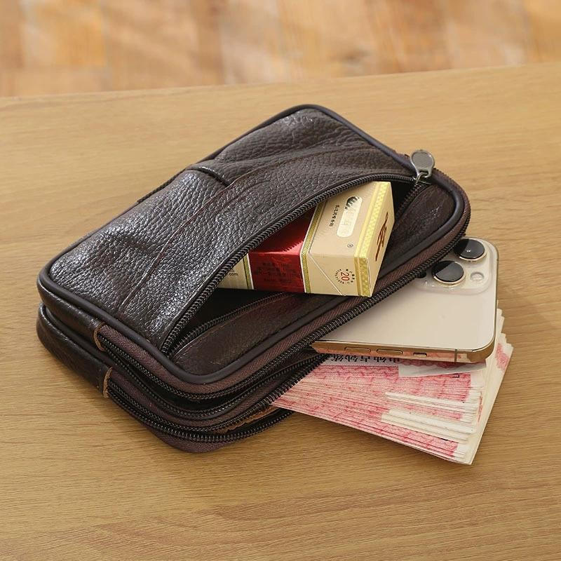1PC Leather Hand Bags For Men  - огляд і ціна Leatherwork Wallet