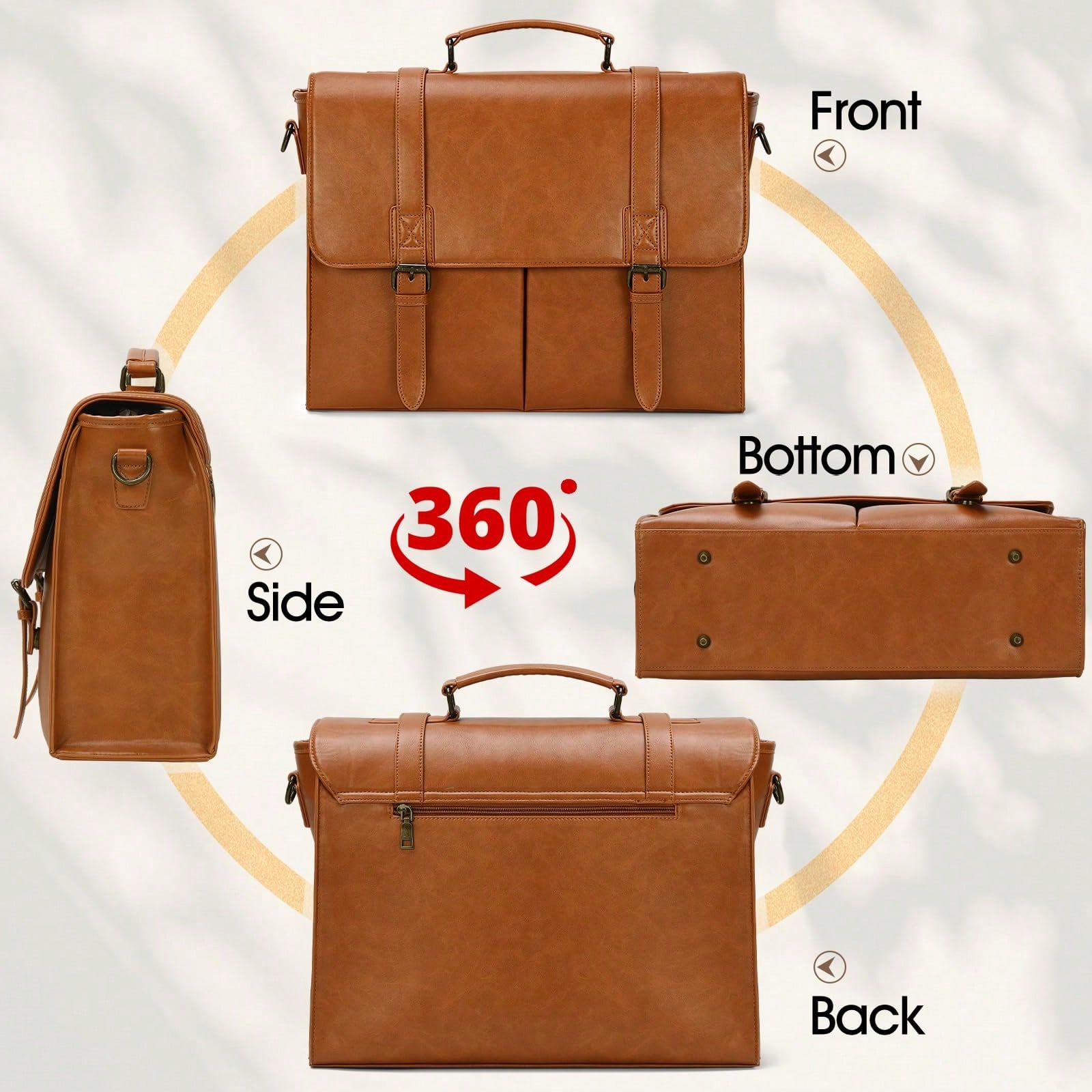 Messenger Bag For Men 15.6 Inc - огляд і ціна Vintage Leatherwork