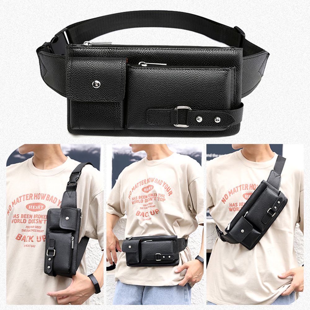 Fashion Men Women Waist Bag Ca - огляд і ціна Leatherwork Wallet