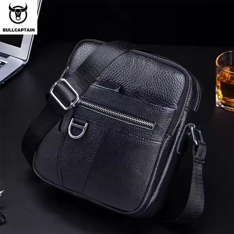 BULLCAPTAIN Mens Leather Messe - огляд і ціна Leather Work Handbag