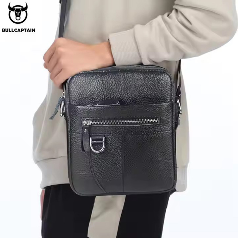 BULLCAPTAIN Mens Leather Messe - огляд і ціна Leather Work Handbag