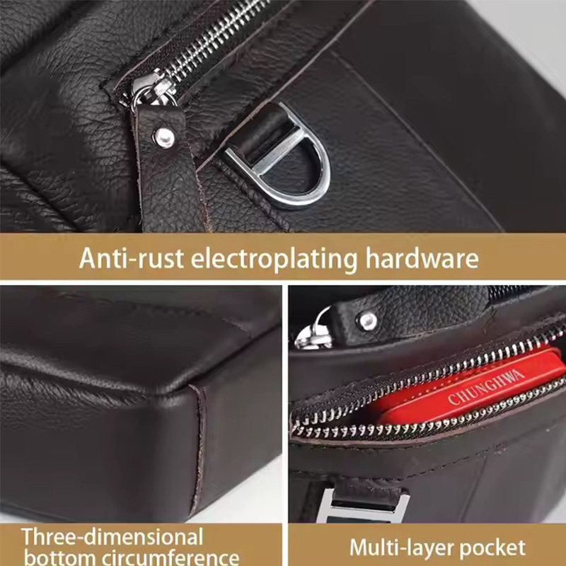 BULLCAPTAIN Mens Leather Messe - огляд і ціна Leather Work Handbag