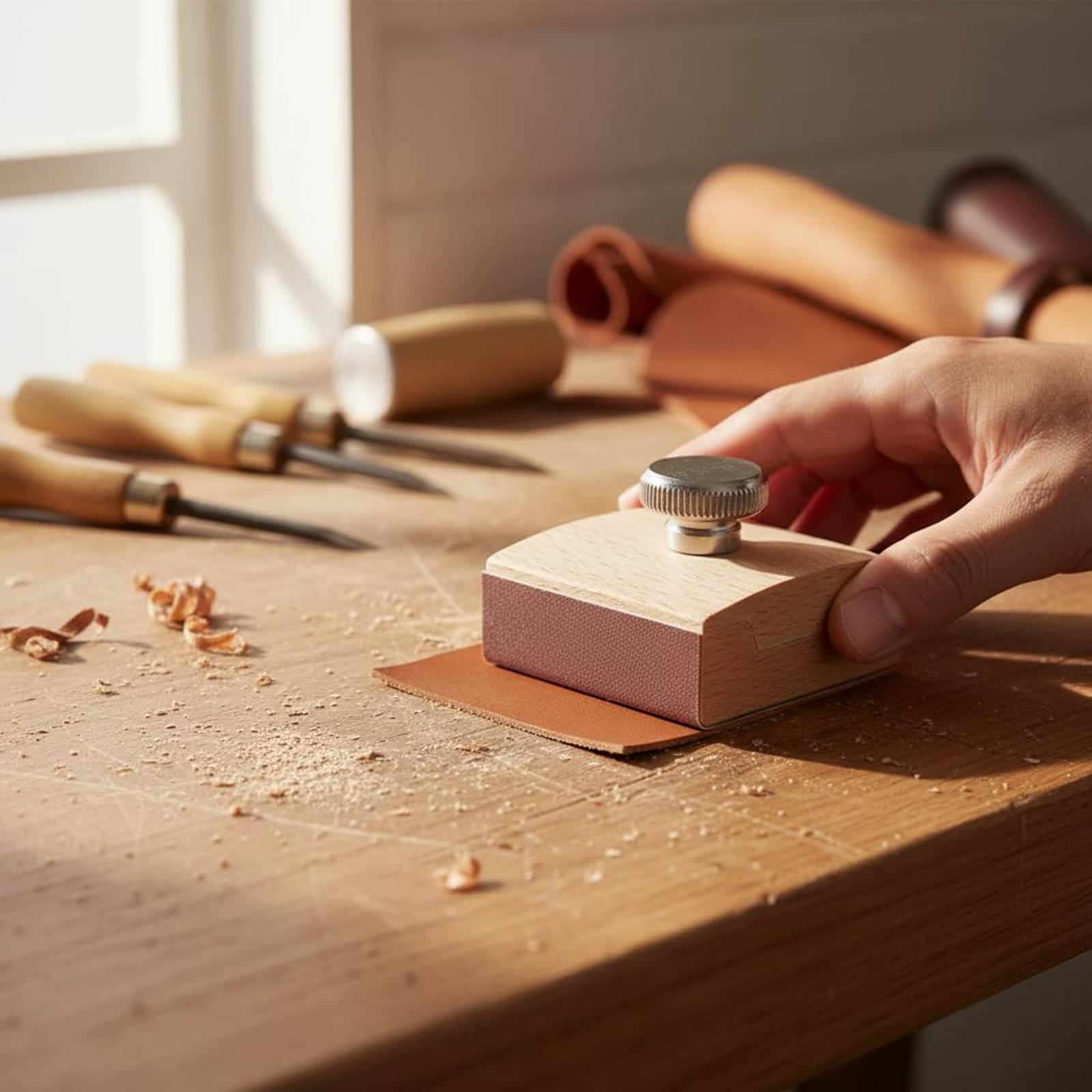 Leather Border Sanding Block A - огляд і ціна Leatherworker Block