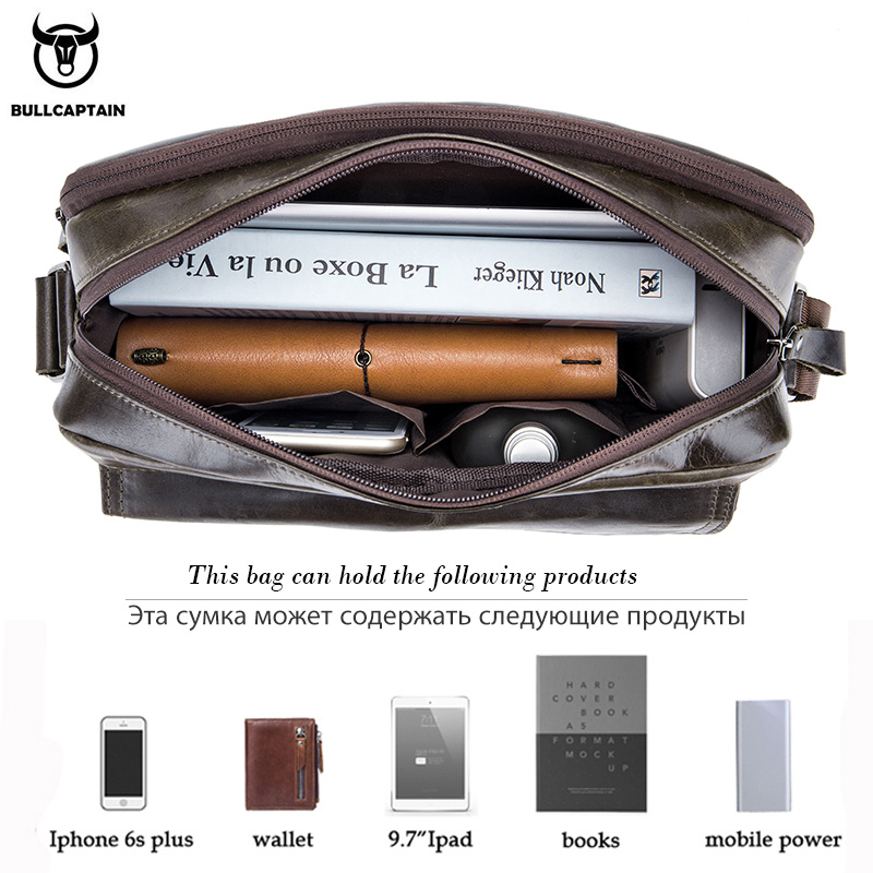 BULLCAPTAIN Genuine Leather Me - огляд і ціна Leather Work Handbag