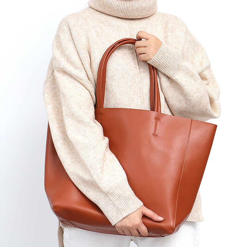 Minimalist Big Tote Bag Women  - огляд і ціна Leather Work Handbag