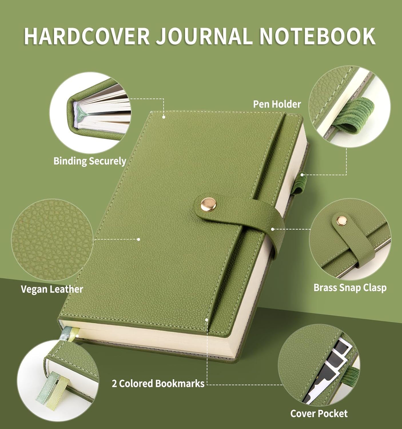 A5 Lined Leather Journal Noteb - огляд і ціна Leatherwork Journal