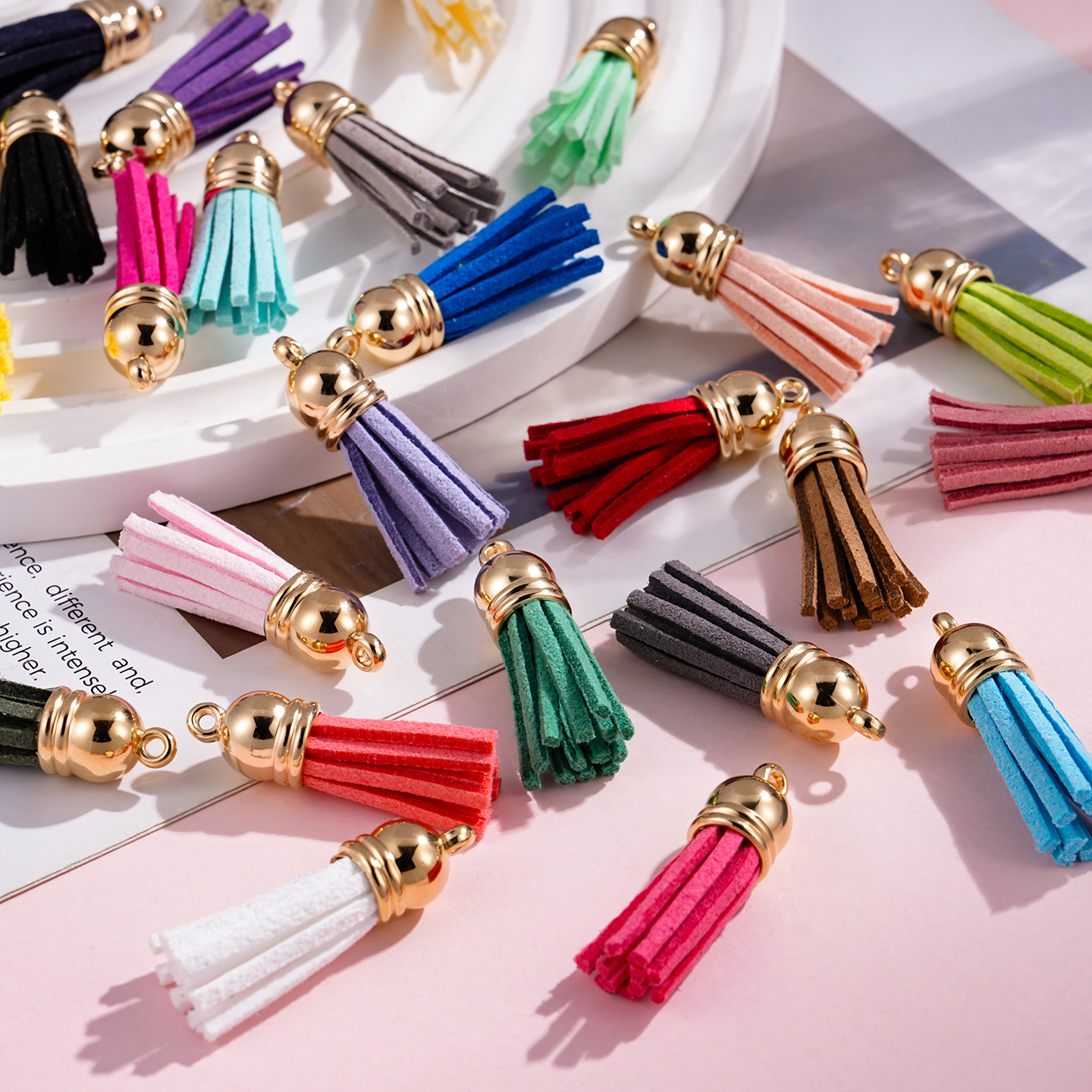 20pcs/Lots Tassel Synthetic Su - огляд і ціна Leatherwork Diy