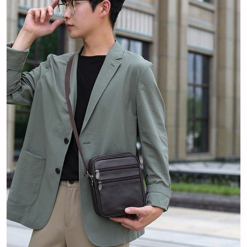 Men's Shoulder Messenger Bag C - огляд і ціна Leather Work Handbag