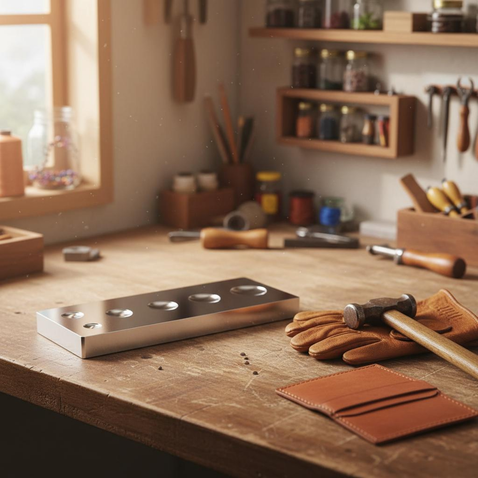 Snap Rivet Tool Set Multi-Use  - огляд і ціна Leatherworker Block