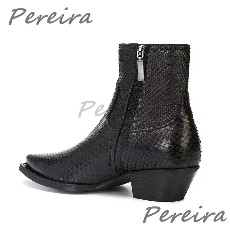 Trendy Snake Patterned Chelsea - огляд і ціна Leatherwork Drawing