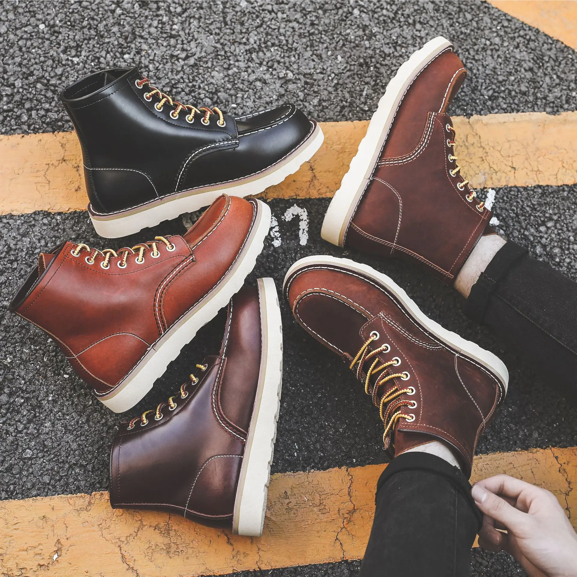 Men Spring Winter Casual Shoes - огляд і ціна Vintage Leatherwork