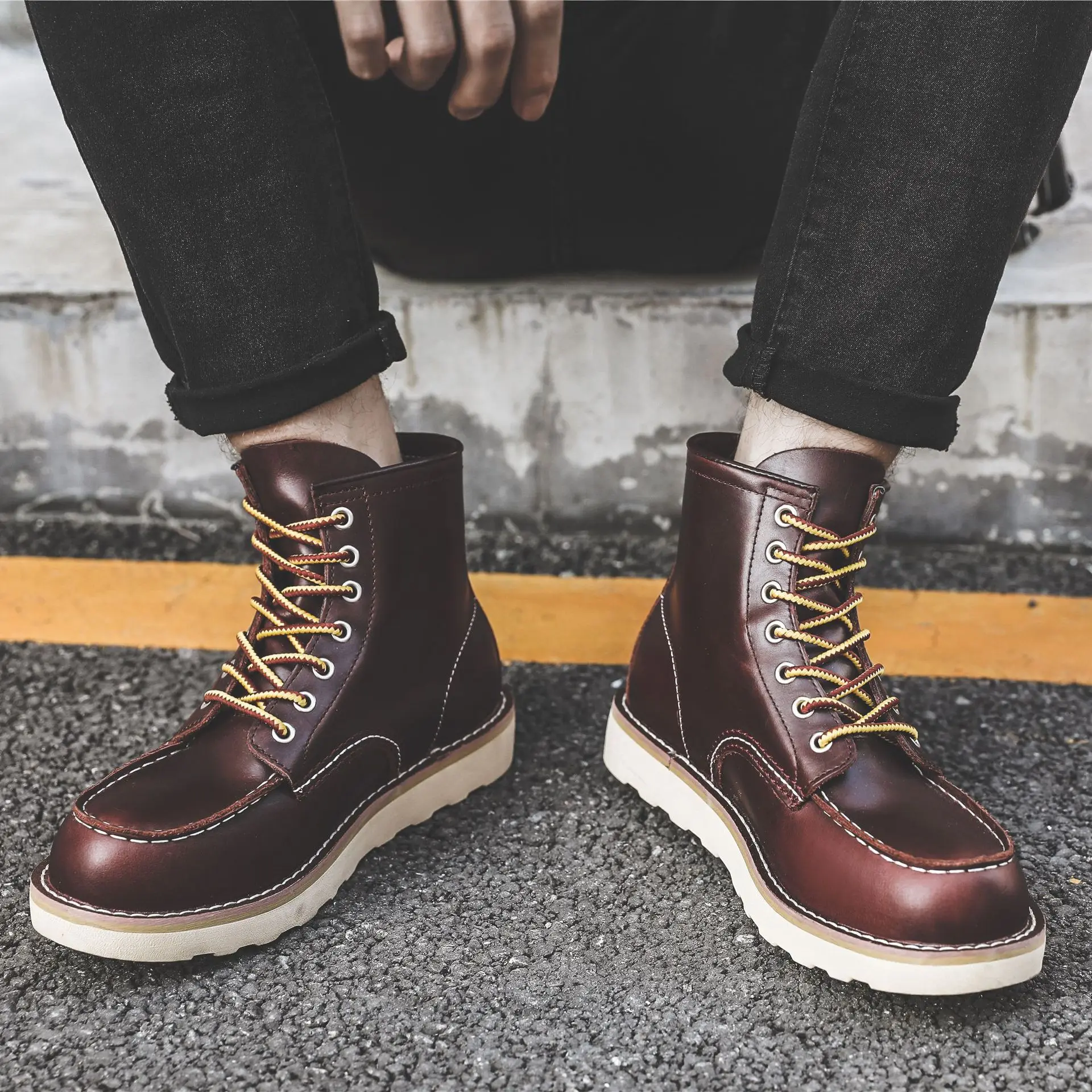 Men Spring Winter Casual Shoes - огляд і ціна Vintage Leatherwork