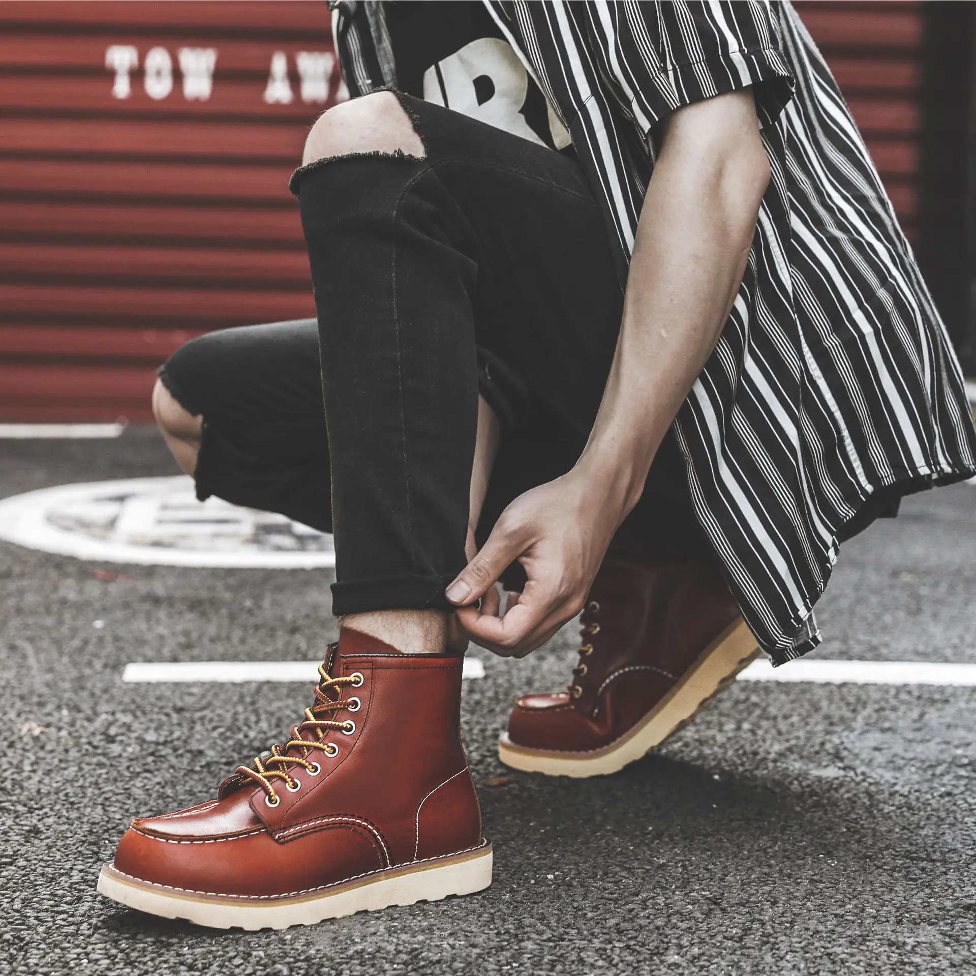 Men Spring Winter Casual Shoes - огляд і ціна Vintage Leatherwork