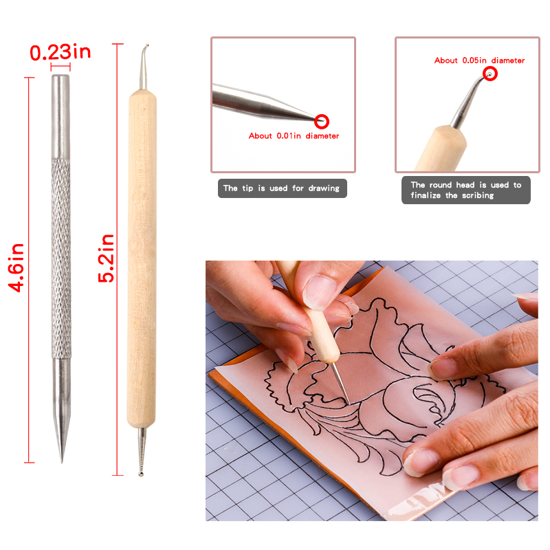 leather carving ceramic swivel - огляд і ціна Swivel Knife Tool