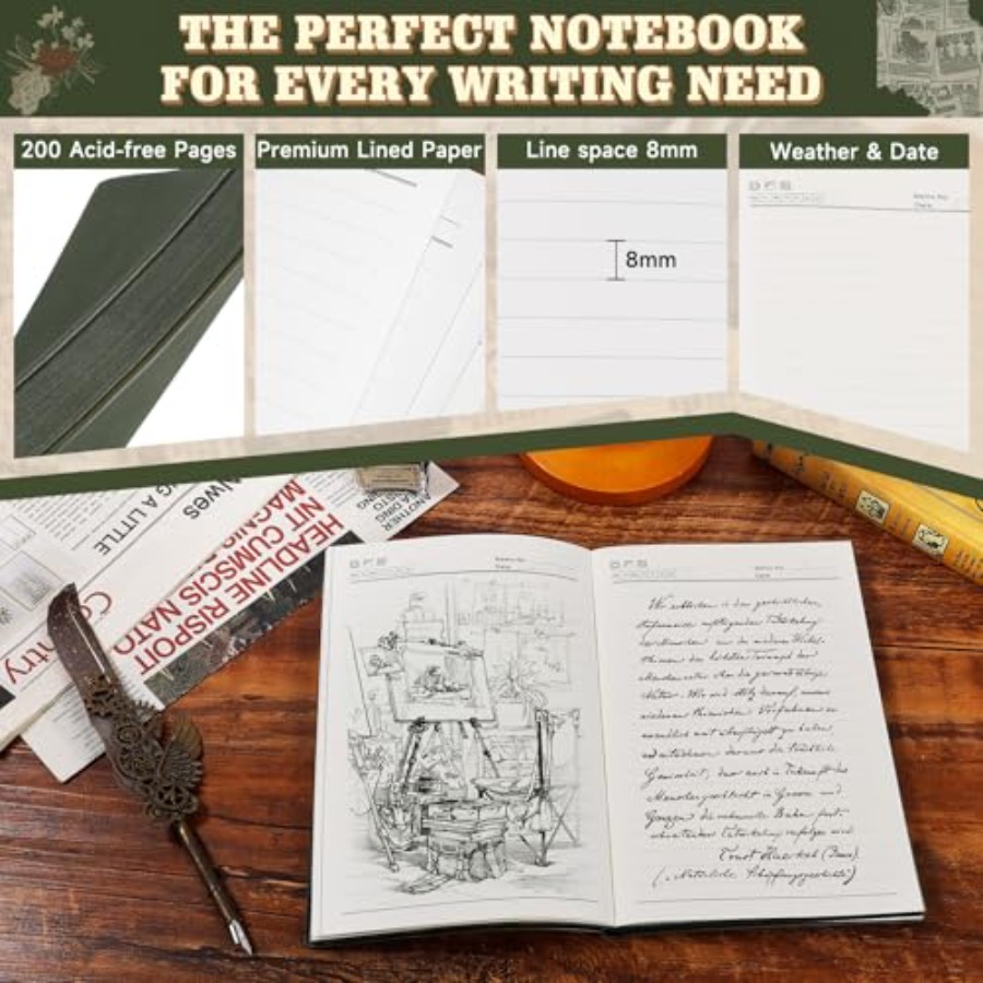 Lined Journal Notebook for Wor - огляд і ціна Leatherwork Journal