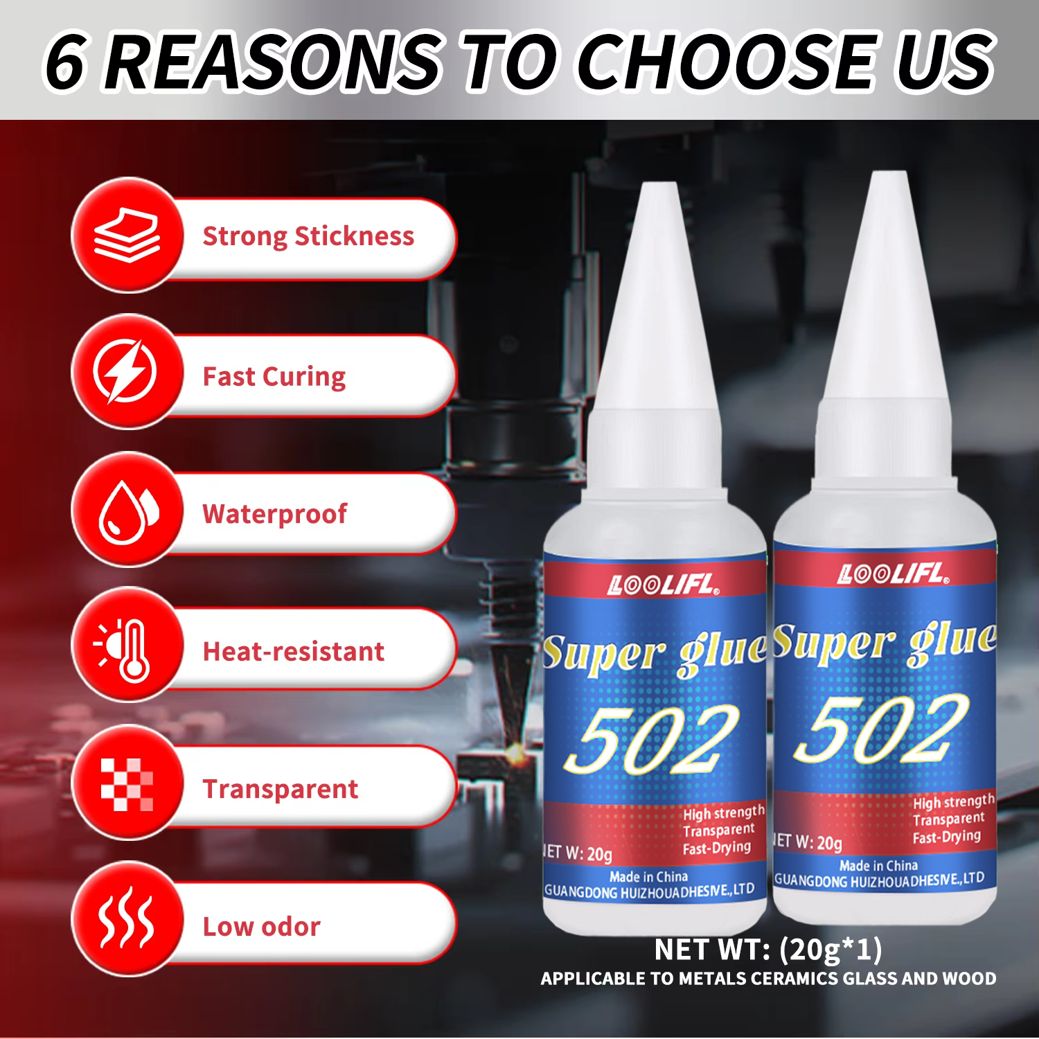 LOOLIFL 1-7pcs 502 Super Glue  - огляд і ціна Leather Work Leather