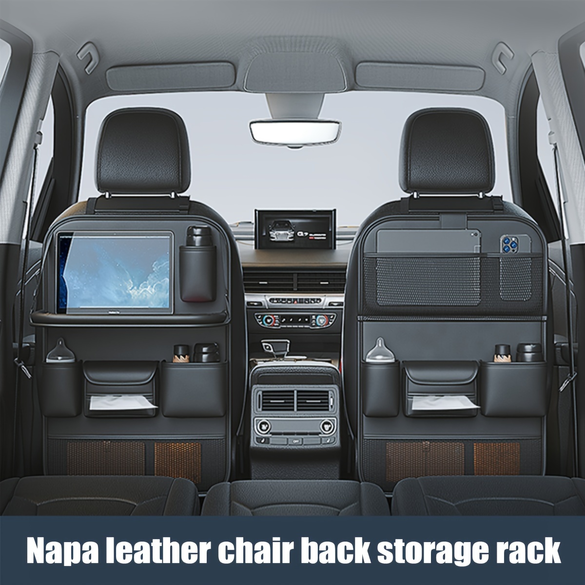 Multi-Pocket Car Seat Back Sto - огляд і ціна Leather Workbench