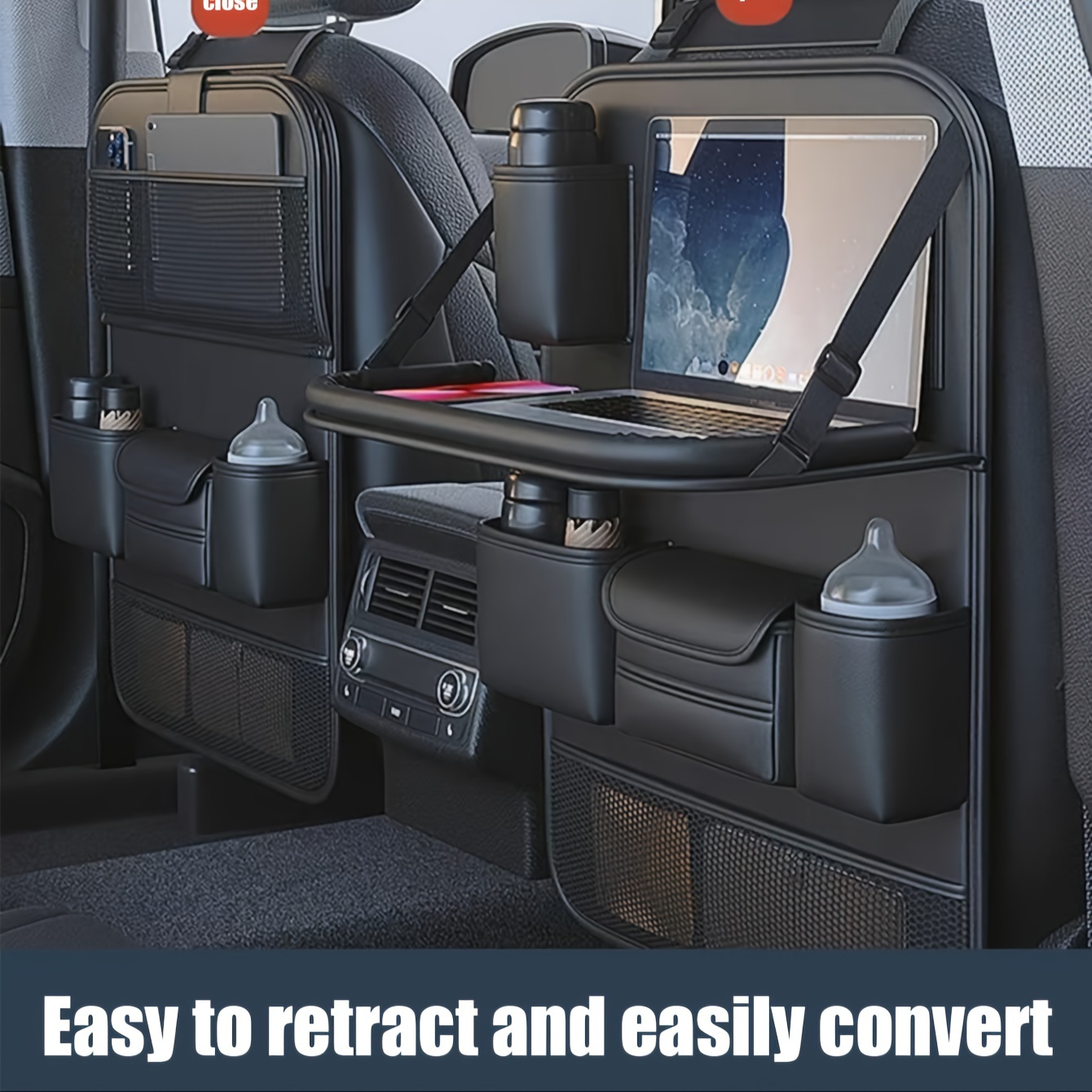Multi-Pocket Car Seat Back Sto - огляд і ціна Leather Workbench