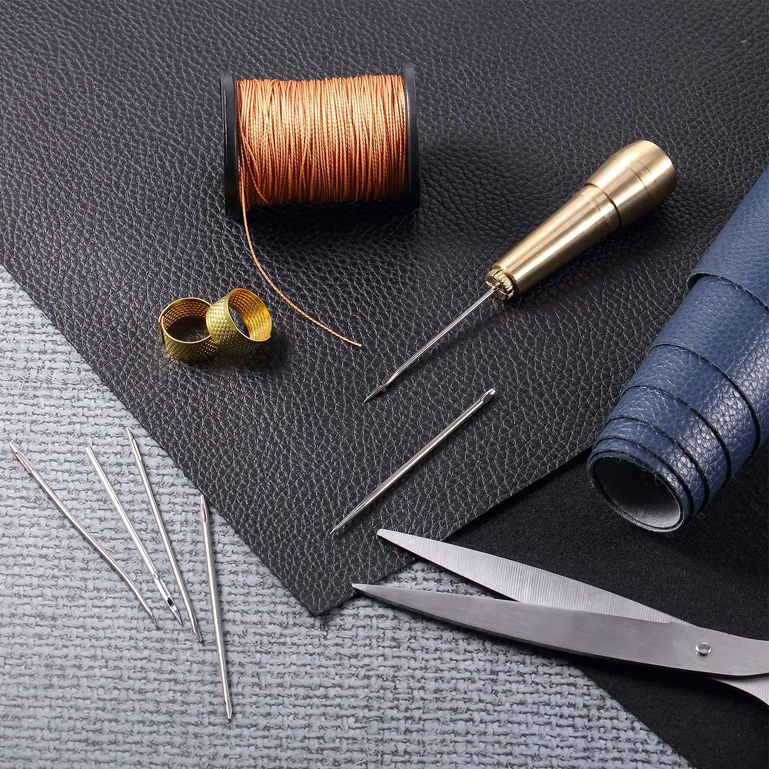 Leather Stitching Kit w/Copper - огляд і ціна Leatherwork Repairs