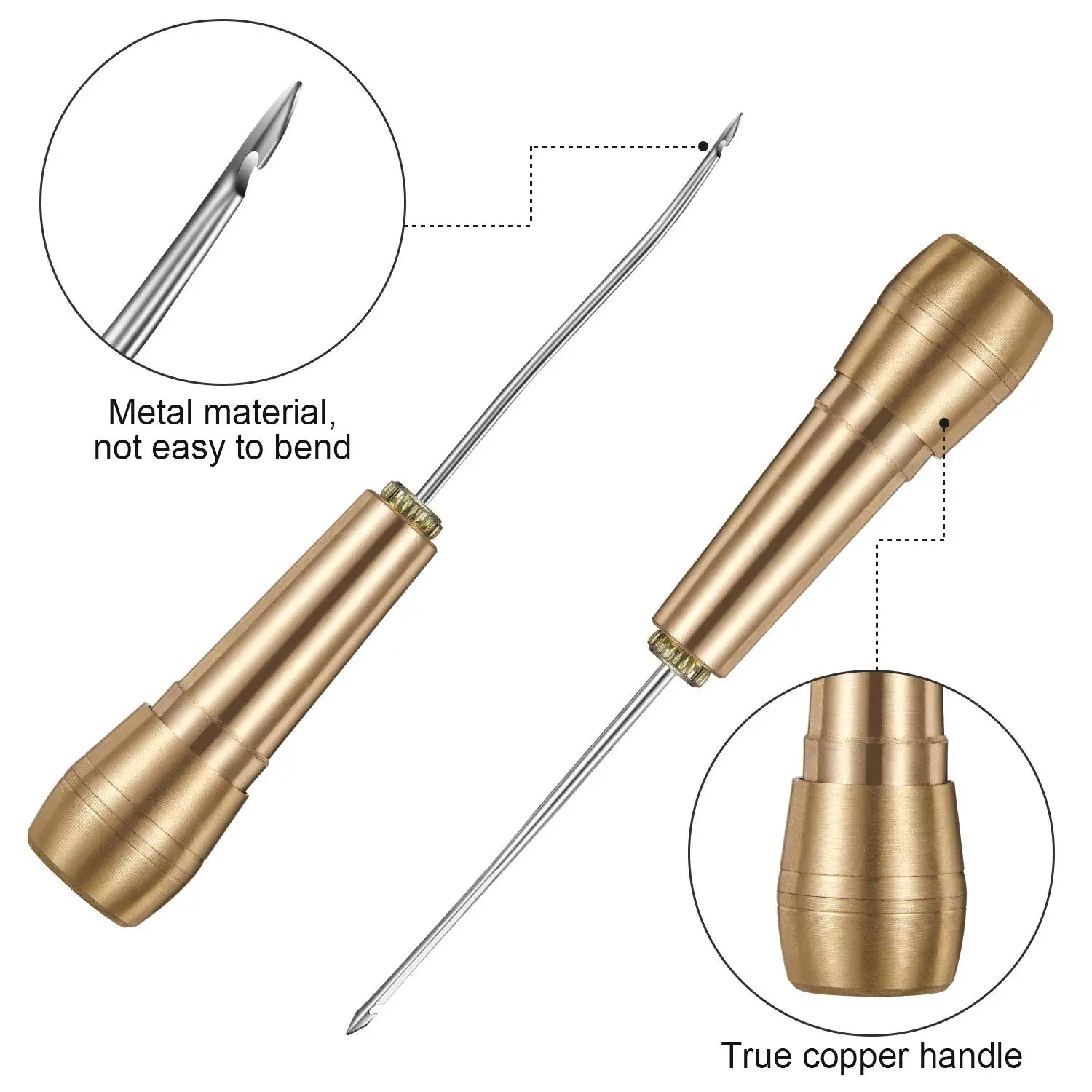 Leather Stitching Kit w/Copper - огляд і ціна Leatherwork Repairs