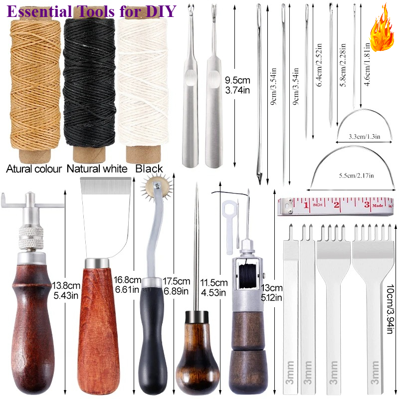 KRABALL Leather Craft Tool Kit - огляд і ціна Leatherwork Repairs