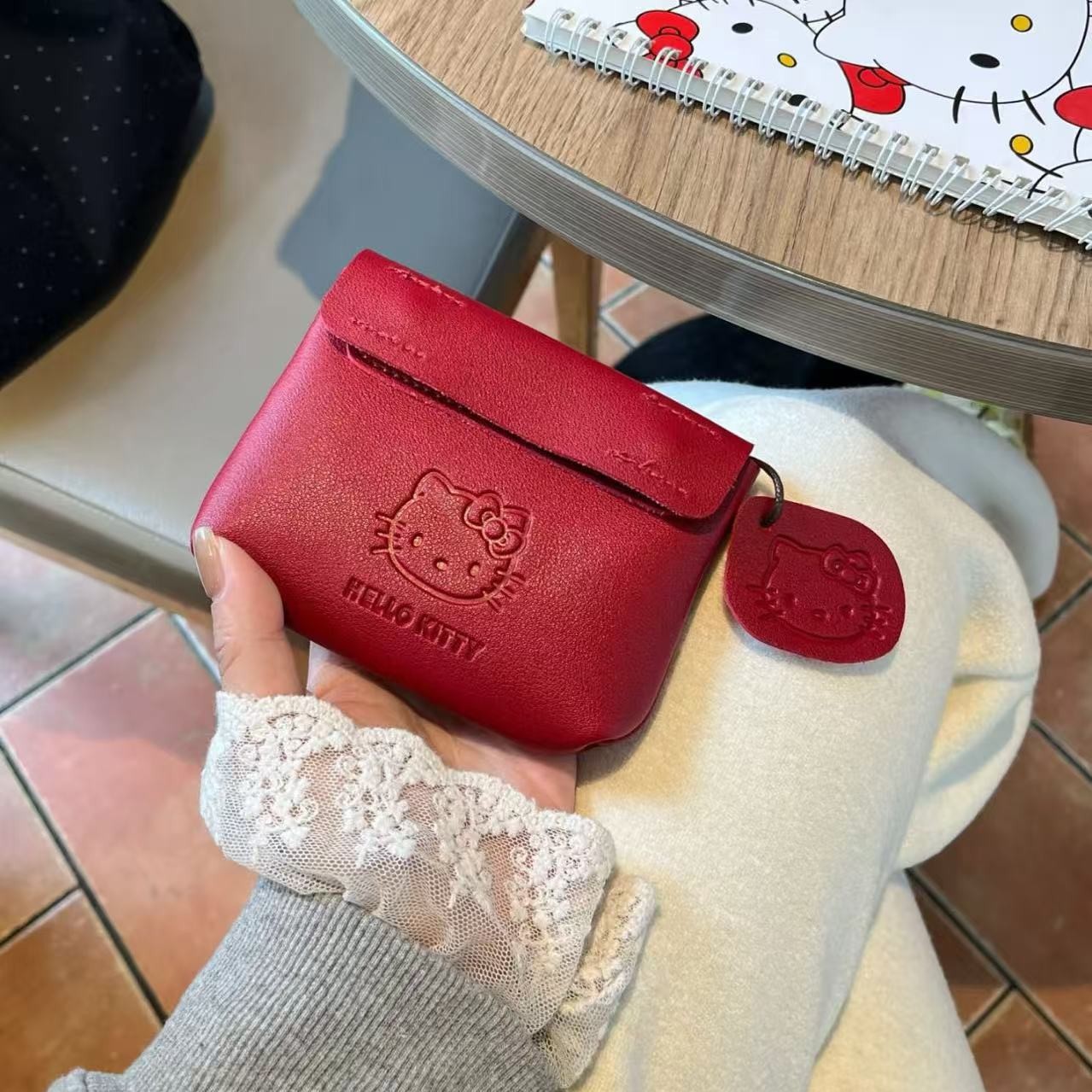 Cute Hello Kitty Red Leather C - огляд і ціна Leatherwork Wallet