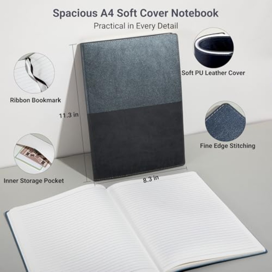College Ruled Notebook, A4 Col - огляд і ціна Leatherwork Journal