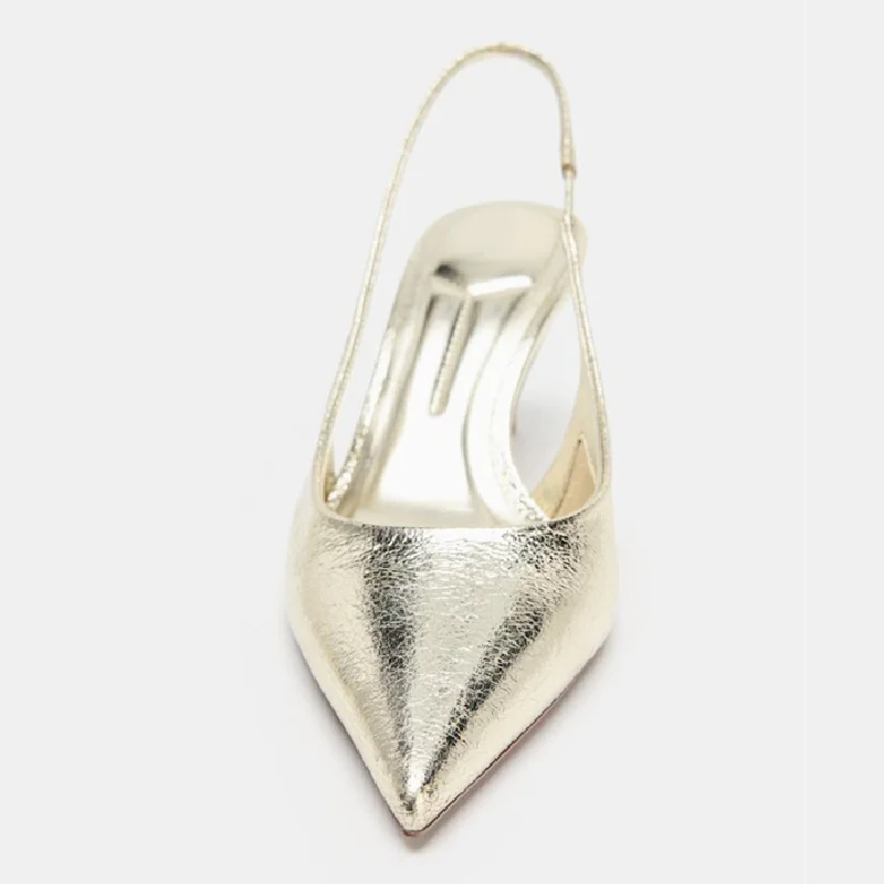 Sexy Pointed Toe Gold Designer - огляд і ціна Leatherwork Drawing