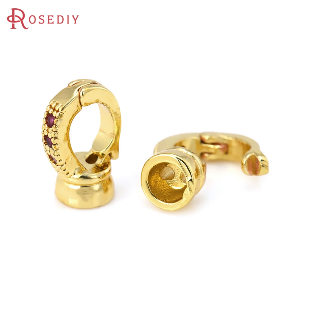18K Gold Color Brass Zircon Co - огляд і ціна Leatherwork Diy