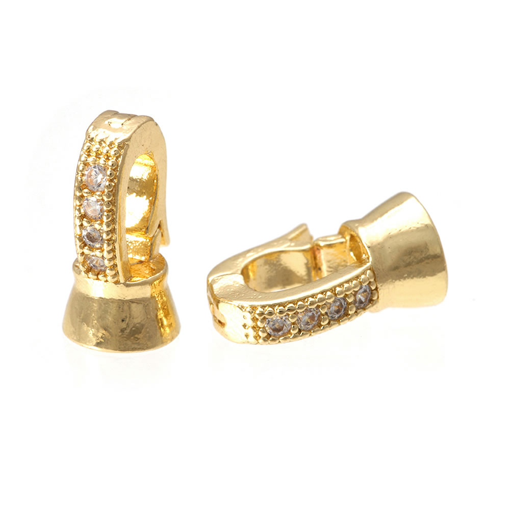 18K Gold Color Brass Zircon Co - огляд і ціна Leatherwork Diy