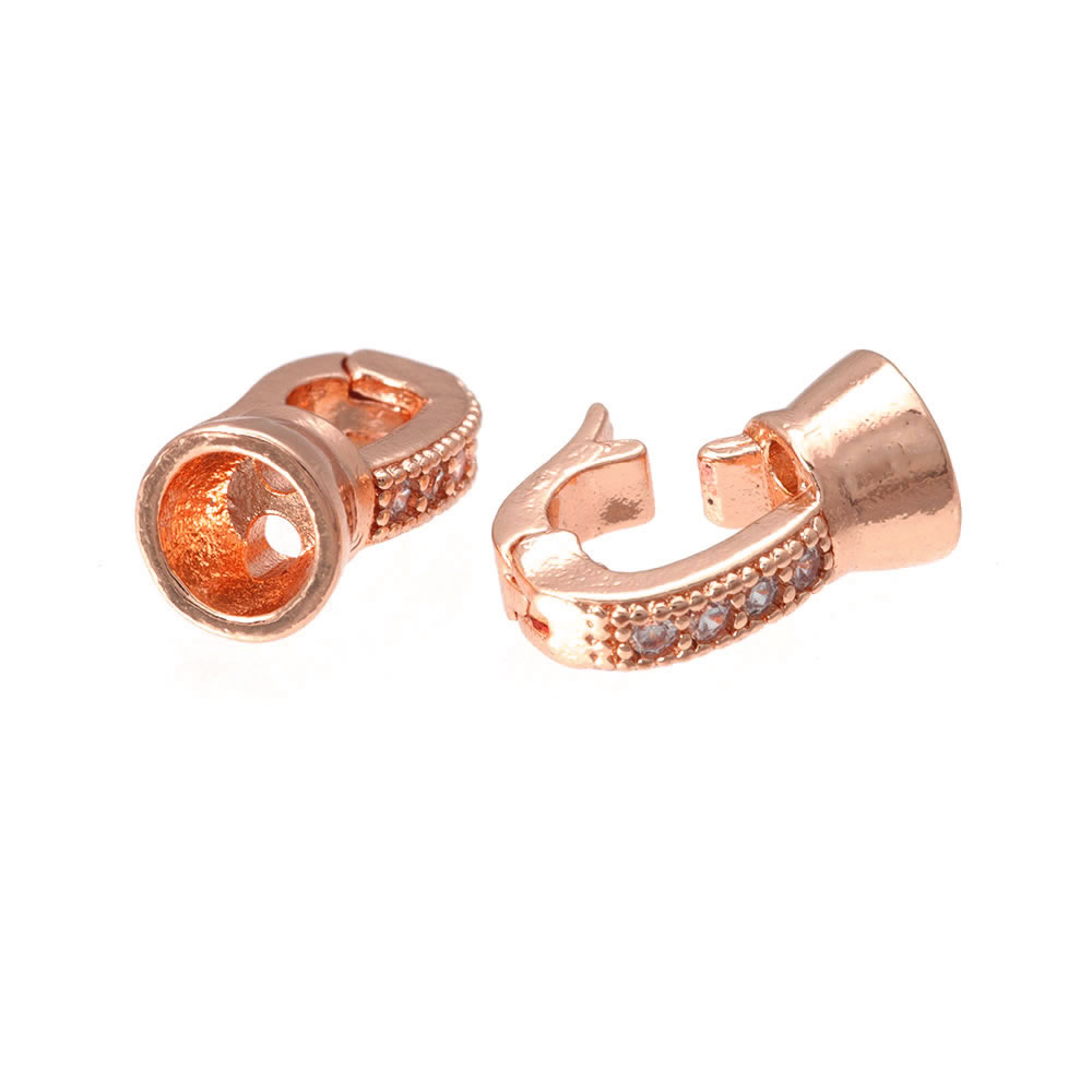 18K Gold Color Brass Zircon Co - огляд і ціна Leatherwork Diy