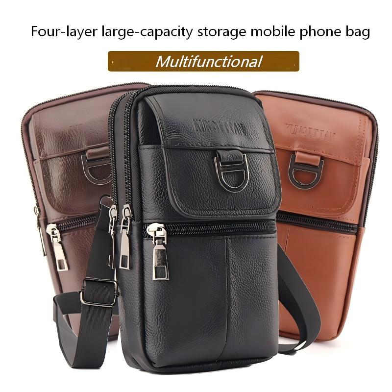 Men's Leather Waist Bag - Larg - огляд і ціна Leatherwork Wallet