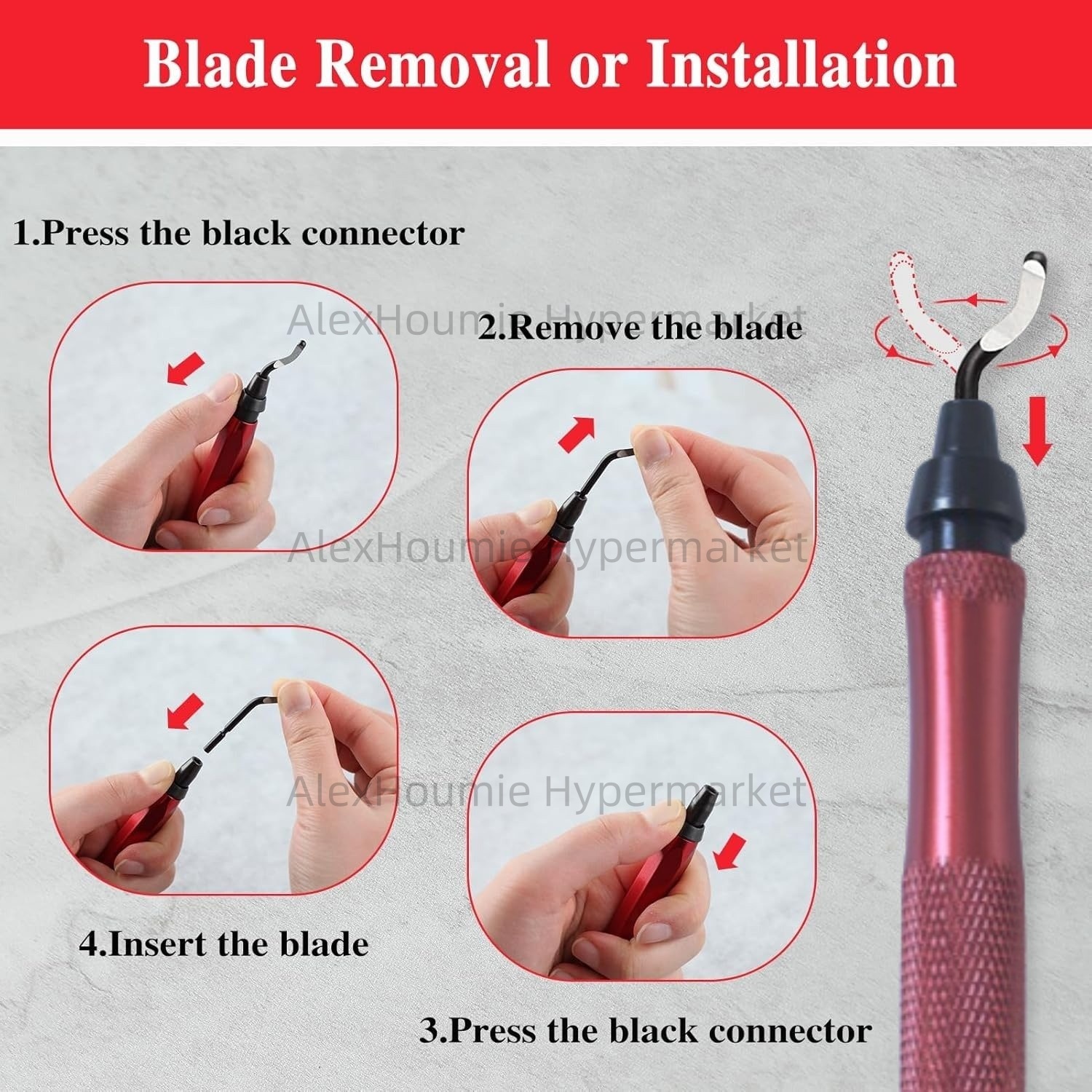 RB1288 Deburring Tool Kits wit - огляд і ціна Swivel Knife Tool